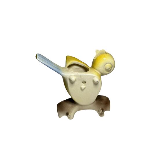 Vintage ceramic bird scissors string holder wall pocket - Picture 4 of 10